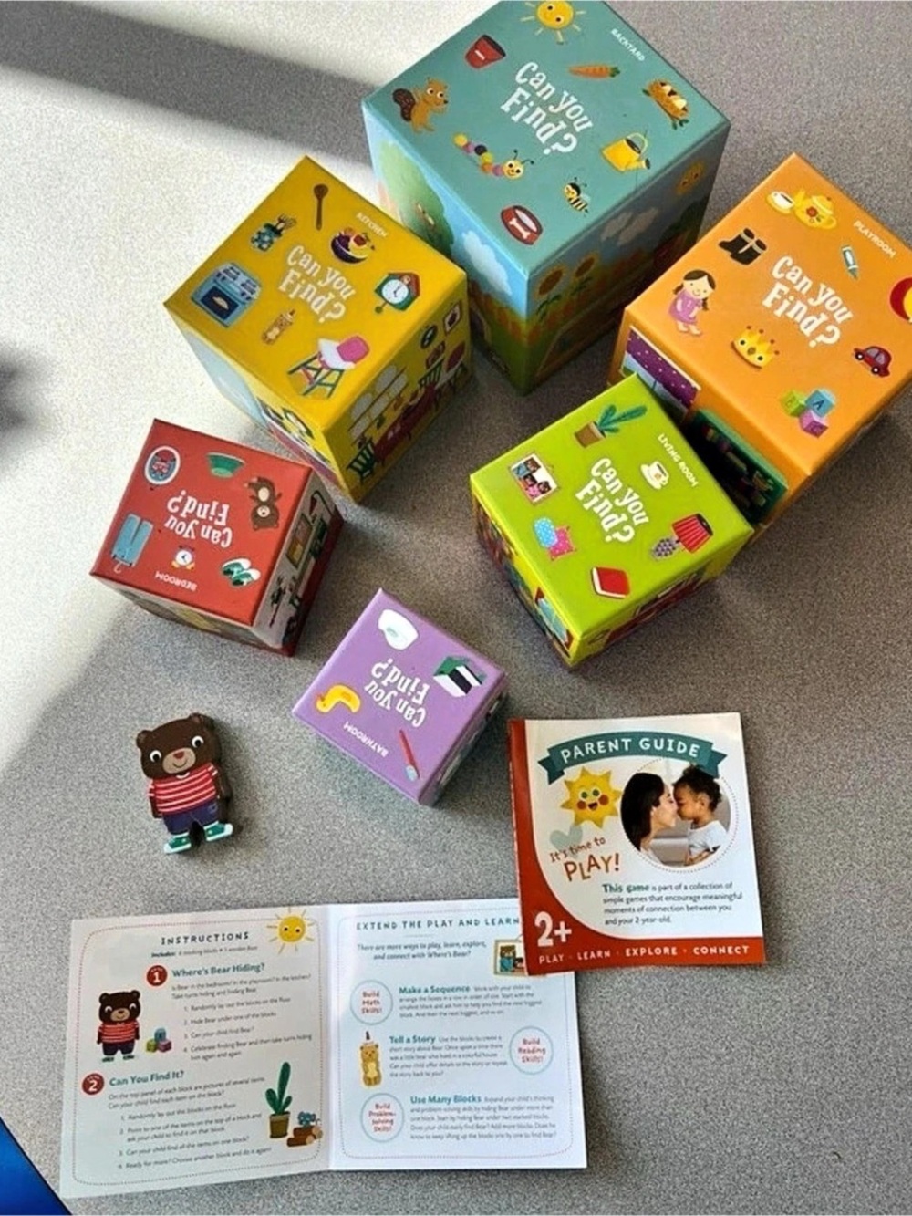 Peaceable Kingdom Where's Bear? Learning Toy Set Multicolor